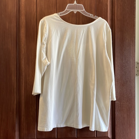 NWOT Jessica London Scoop Neck Tee - Picture 3 of 3